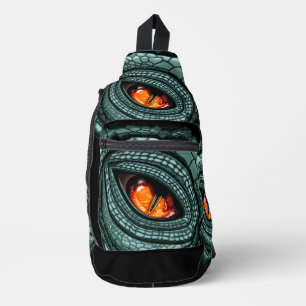 Urauffassung Reptil Raubtier Auge Crossbody Bag