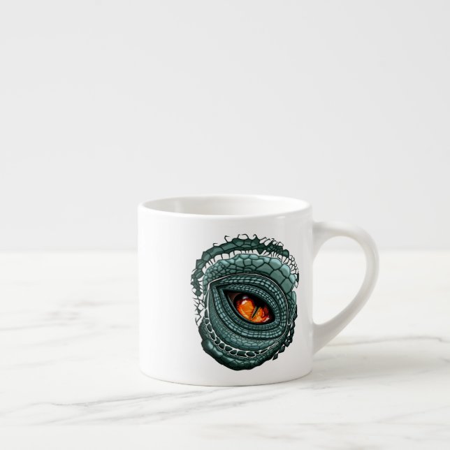 Urauge Reptilien-Räuber Espressotasse (Rechts)