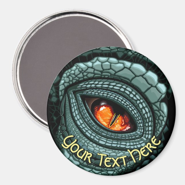 Urauge Reptilien-Räuber Magnet (Vorderseite/Rückseite)