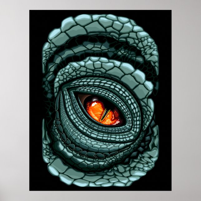 Urauge Reptilien-Räuber Poster (Vorne)
