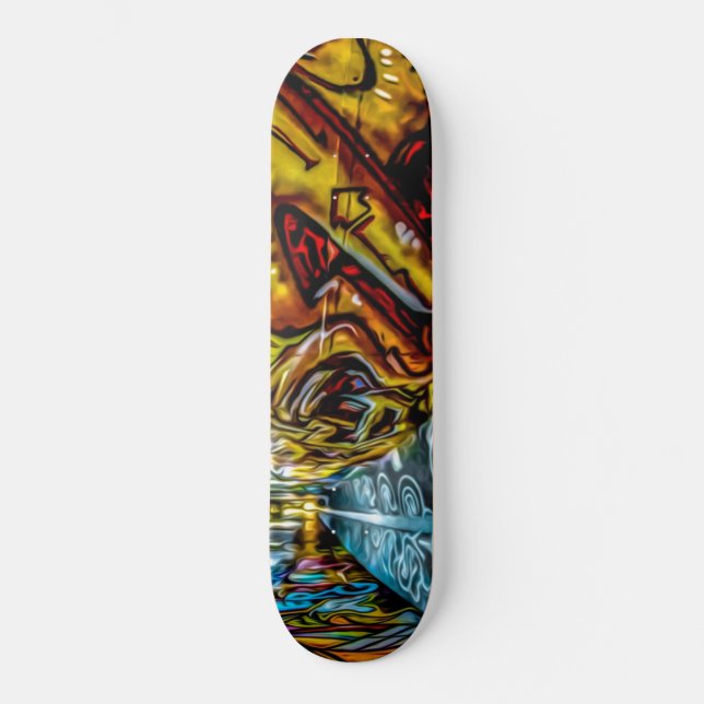 Urba Graffiti Wall Art Skateboard (Vorderseite)
