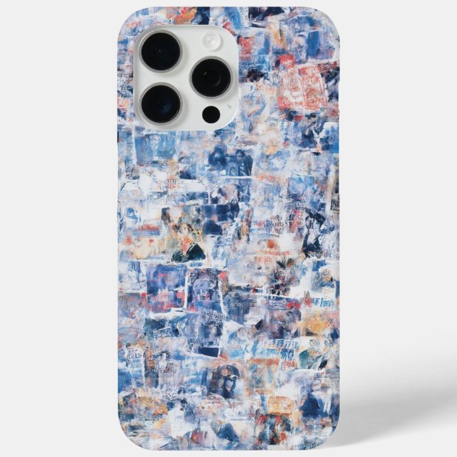 Urban Abstrakt Collage Mobile Case (Rückseite)