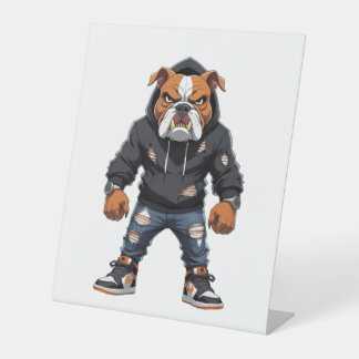 Urban Alpha Bulldog � Street Style Mascot  Sockelschild