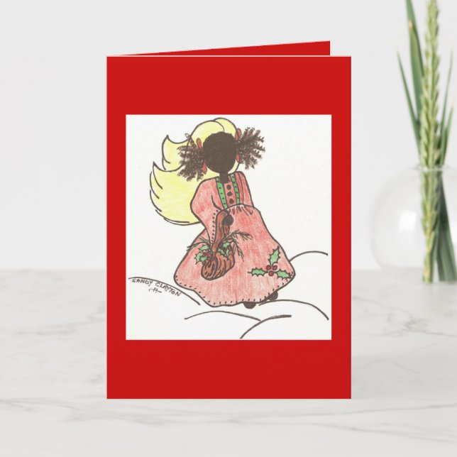 Urban-Angel-Weihnachtskarte Feiertagskarte (Vorderseite)