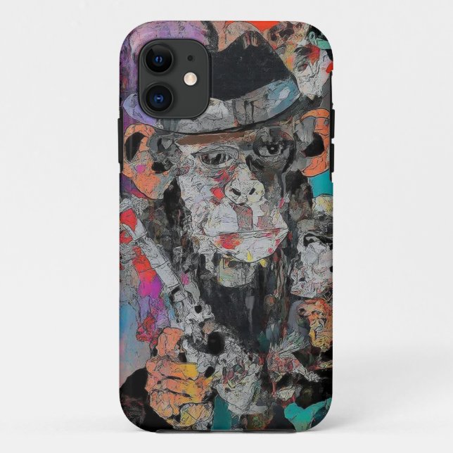 Urban Ape Graffiti Art Mobile Fall Case-Mate iPhone Hülle (Rückseite)