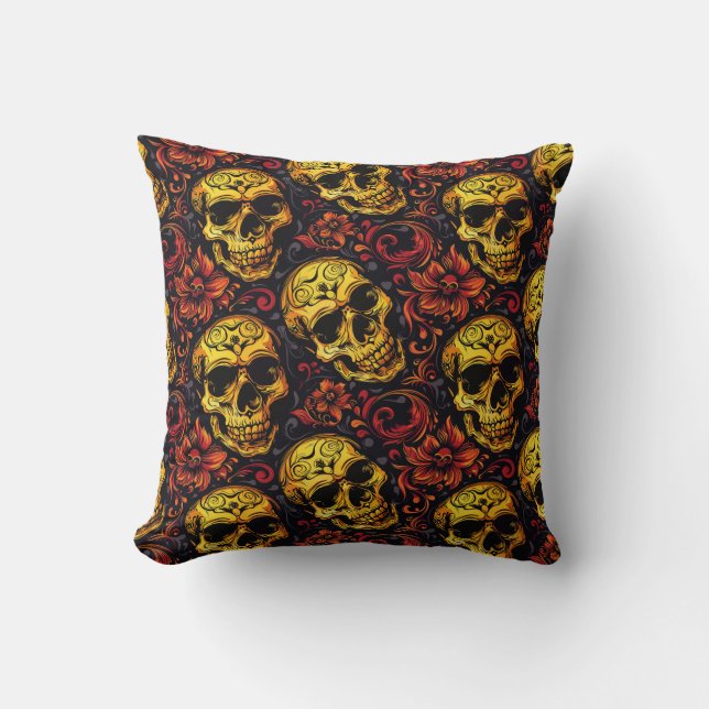 Urban Art Skull Pillow Design, Cojín B48 Kissen (Vorderseite)