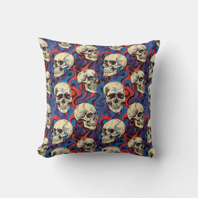 Urban Art Skull Pillow Design, Cojín B54 Kissen (Vorderseite)