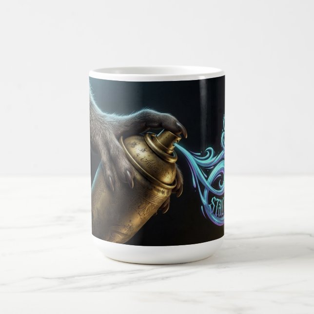 Urban Art Spray Can Langarmshirt Kaffeetasse (Mittel)