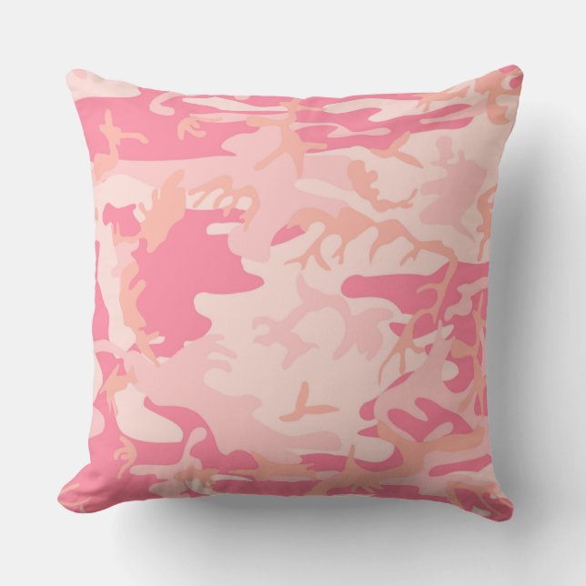Urban Baby Pink Camouflage Kissen (Vorderseite)