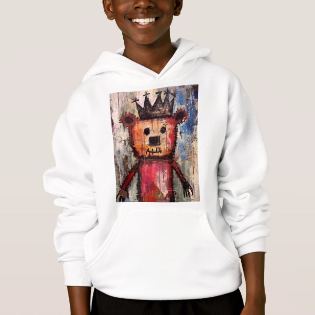 Urban Bear King GRAFFITI Hoodie (Vorderseite)