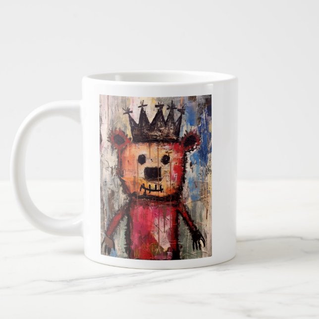 Urban Bear King GRAFFITI Jumbo-Tasse (Links)