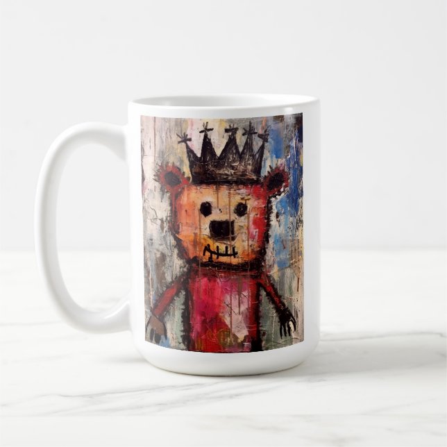 Urban Bear King GRAFFITI Kaffeetasse (Links)