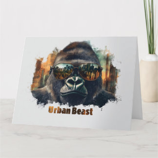 Urban Beast Gorilla mit Sonnenbrille Karte