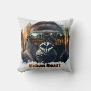 Urban Beast Gorilla mit Sonnenbrille Kissen