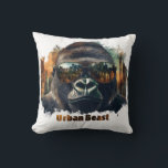 Urban Beast Gorilla mit Sonnenbrille Kissen<br><div class="desc">Dieses Design setzt mit der Darstellung eines coolen Gorillas in sportlichen Farbtönen und der Ausstrahlung eines urbanen Ambientes einen Haken. Die selbstbewusste Pose des Gorillas und der kühne "Urban Beast"-Text strahlen eine düstere und rebellische Einstellung aus. Diese Grafik ist perfekt für diejenigen, die einen einzigartigen und individualistischen Stil, sodass es...</div>