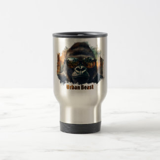 Urban Beast Gorilla mit Sonnenbrille Reisebecher