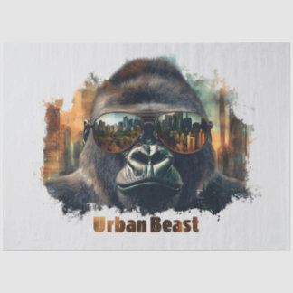 Urban Beast Gorilla mit Sonnenbrille Seidenpapier
