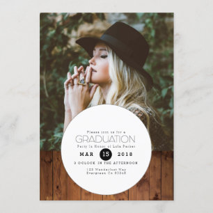 Urban Boho Foto der Kreisschülerpartei Einladung