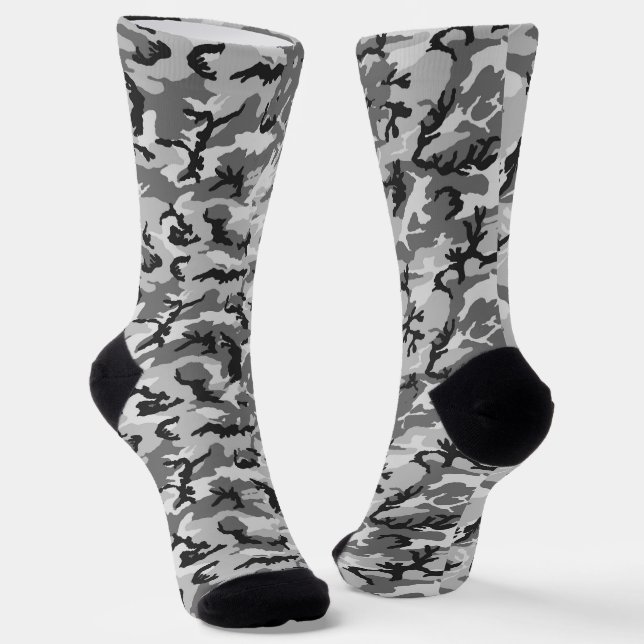 Urban Camouflage Militärisches Muster Socken (Gewinkelt)