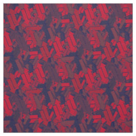 Urban Chaos in jeder Art rotes Navy Pfeile Muster Stoff