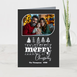 Urban Chic Hand Drawn Frohe Weihnachts-Foto