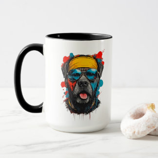 Urban Cool Rottweiler Splatter Mug Tasse