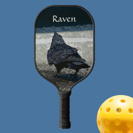 Urban Crow in Schattierungen von Grau und Schwarz Pickleball Schläger