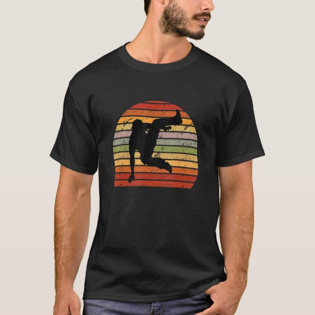 Urban Dance Breakdancer Silhouette Breakdance T-Shirt (Vorderseite)