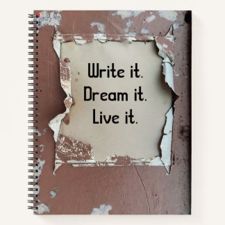 Urban Decay Theme - Grungy Paint Spiral Notebook Notizbuch