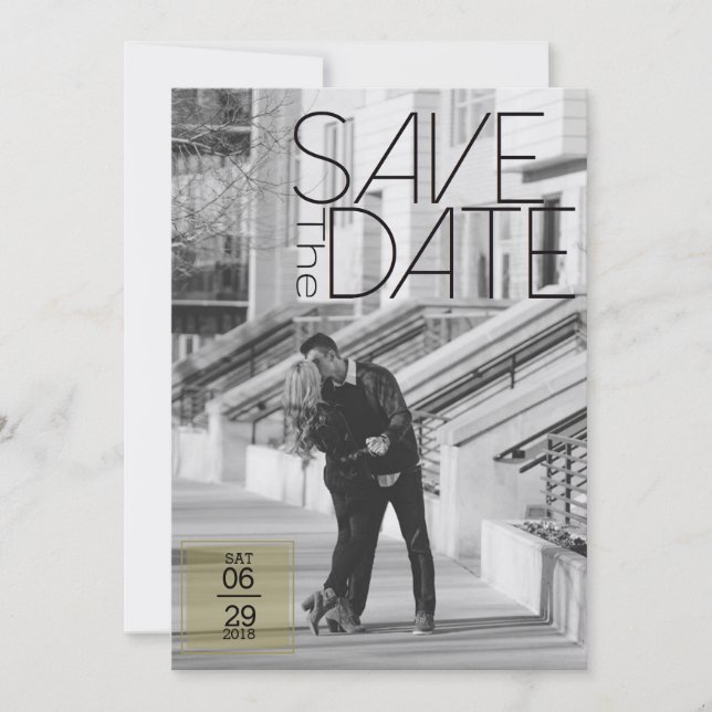 Urban Deko Save the Date | Hochzeit (Vorderseite)