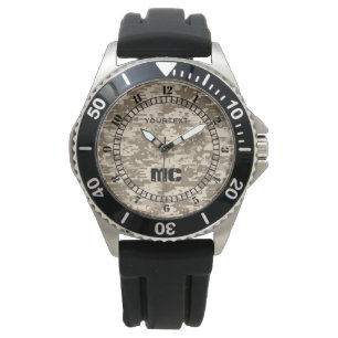 Urban Desert Digital Camouflage Personalisierte Wa Armbanduhr