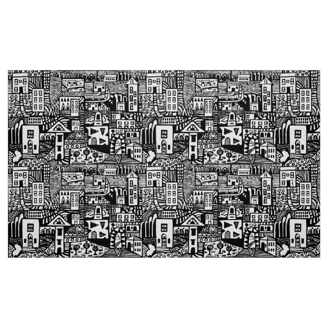 Urban Dream - Schwarz Stoff (Fat Quarter (45,7 x 55,9 cm))