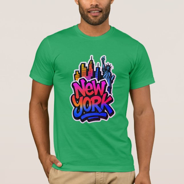 Urban Echo: Graffiti Pulse T-Shirt (Vorderseite)