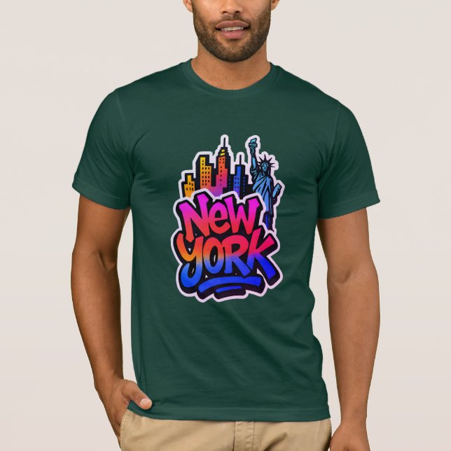 Urban Echo: Graffiti Pulse T-Shirt (Vorderseite)