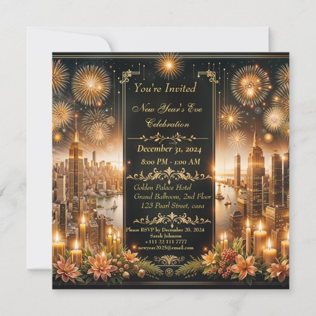 Urban Elegance : Une carte d'invitation pour le No (Devant)