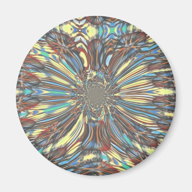 Urban fantastisch Schöne Designfarben Magnet (Vorne)