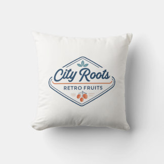Urban Farming Retro Fruits City Roots Kissen