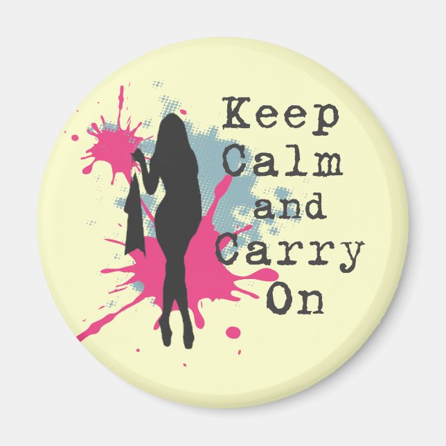Urban Fashion Behalte Calm und Carryon Magnet (Vorne)