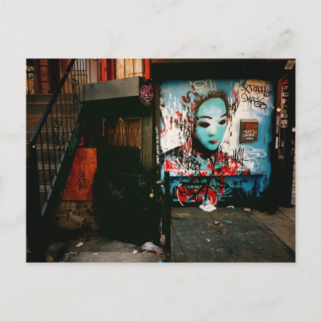 Urban Fragments - Street Art - New York City Postkarte (Vorderseite)