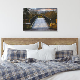 Urban Frosty Footbridge, Bradford Leinwanddruck