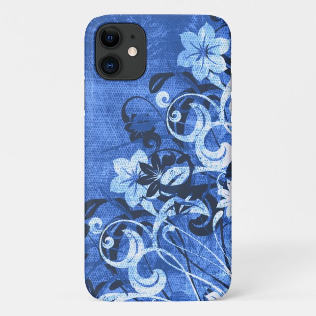 Urban Garden (Blau) Case-Mate iPhone Hülle (Rückseite)