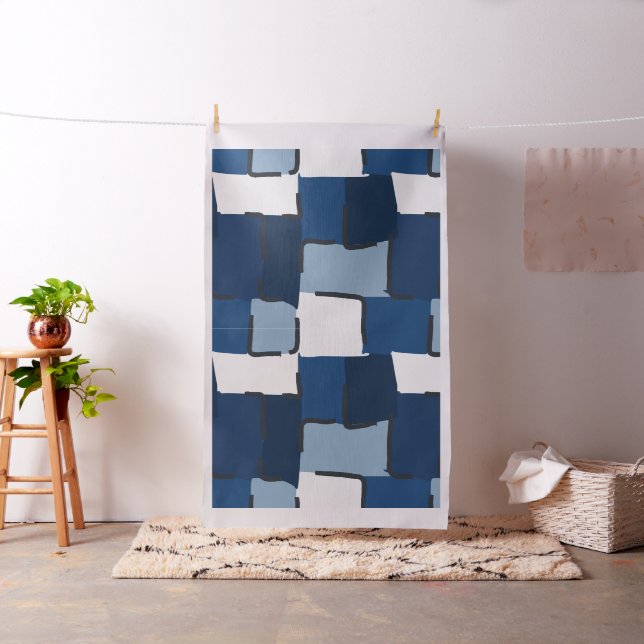 Urban Geo | Cobalt Cool | Hero Pattern Stoff (Beispiel)