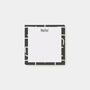 Urban Geo   Onyx Neutral   Blender Muster Post-it Klebezettel