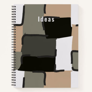 Urban Geo Onyx Neutral Hero Pattern Notizbuch
