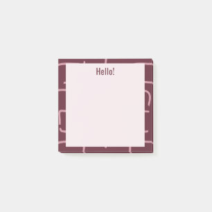Urban Geo   Wine Berry   Blender-Muster Post-it Klebezettel