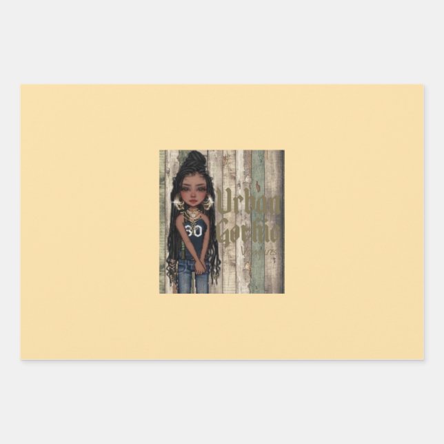 Urban Gothic Vampire Geschenkpapier 10 Set (Vorderseite)