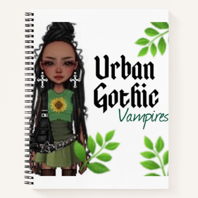 Urban Gothic Vampires Notebook 3 Notizbuch (Vorderseite)