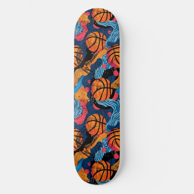 Urban Graffiti Basketball Skateboard (Vorderseite)