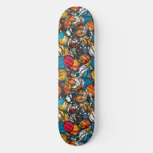 Urban Graffiti Basketball Skateboard