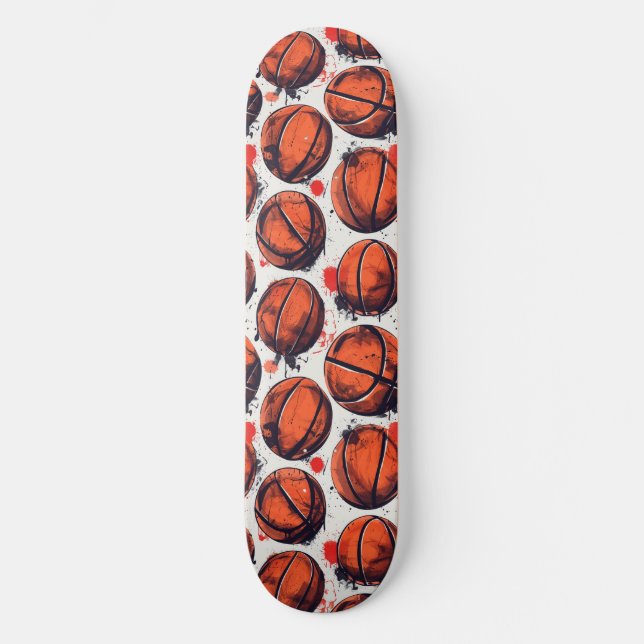 Urban Graffiti Basketball Skateboard (Vorderseite)